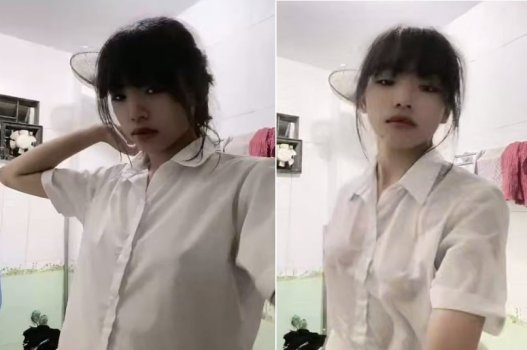 Video sex của một em học sinh thưởng thức sự khêu gợi từ sáu cái bút