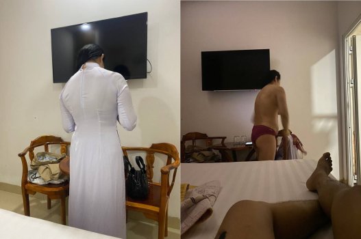 Cô giáo hư hỏng ghé nhà nghỉ dạy học