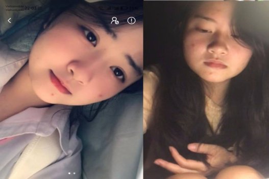 Nữ sinh ngực gợi cảm vặn nắn áo tay