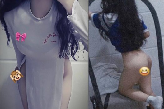 Để mắt đến cô gái trẻ mặc áo dài khêu gợi